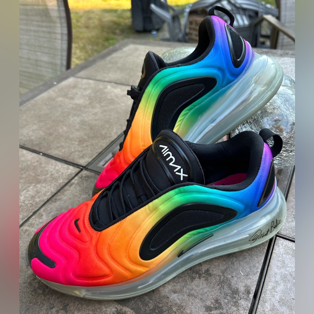 Nike Air Max 720 Robert Blake Pride Rainbow Sneakers - Mens Size 9 CJ5472-900
